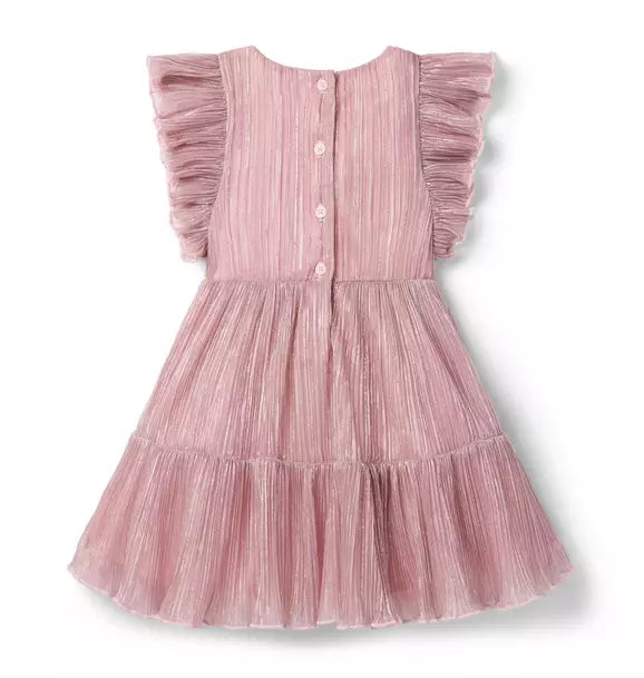The Pleated Shimmer Dress