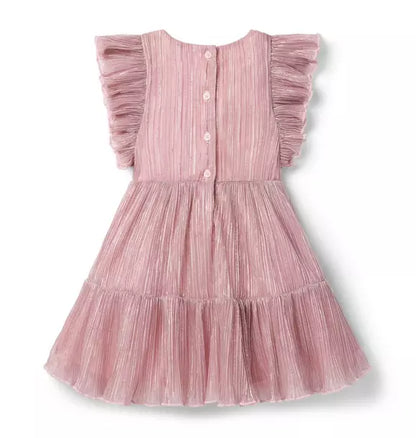 The Pleated Shimmer Dress