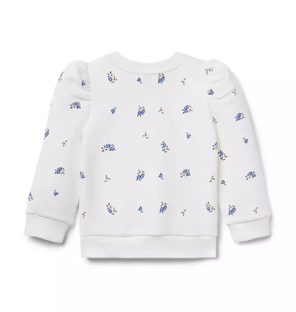 Floral Quilted Sweatshirt