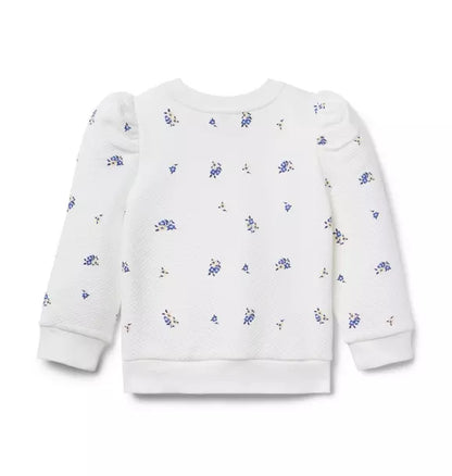 Floral Quilted Sweatshirt
