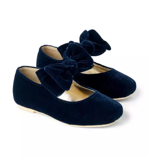 Velvet Bow Ballet Flat