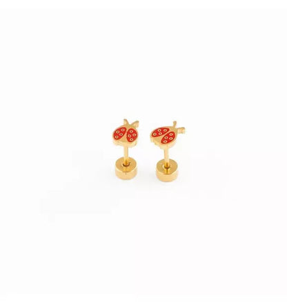 Ladybug Stud Earrings