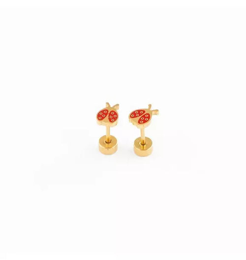 Ladybug Stud Earrings