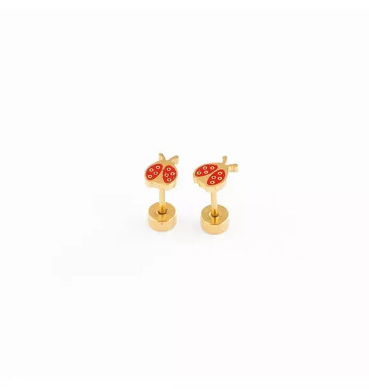 Ladybug Stud Earrings