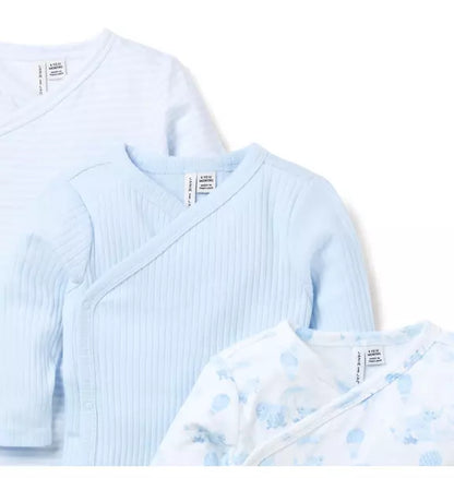 Baby Wrap Bodysuit 3-Pack