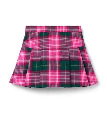 Plaid Pleated Skirt