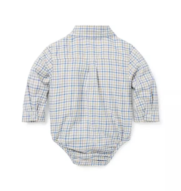 Baby Gingham Flannel Bodysuit