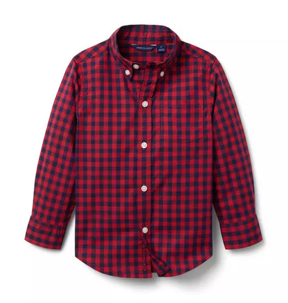 Gingham Poplin Shirt