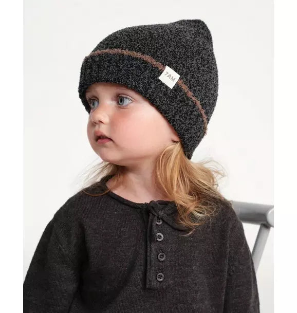 Beanie Fuzzy - Black Melange