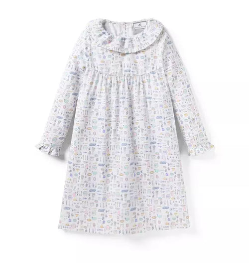 Kid's Twill Scarlett Nightgown in Baking Spirits Bright