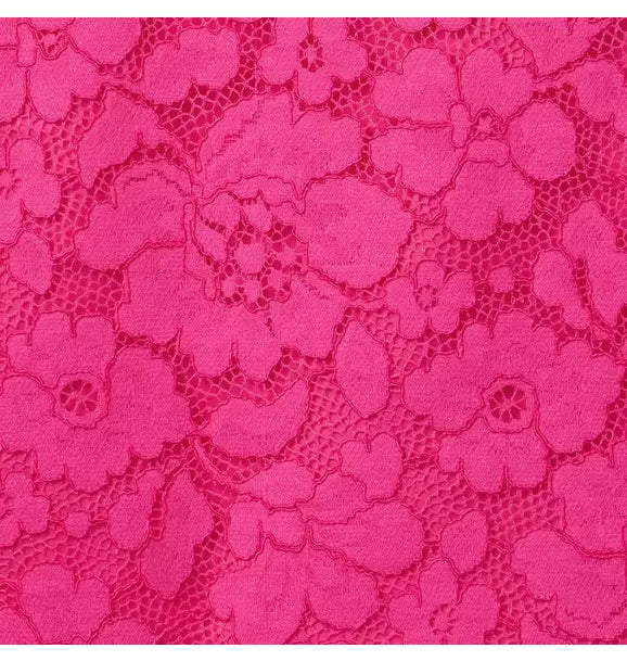 Floral Lace Ruffle Trim Dress