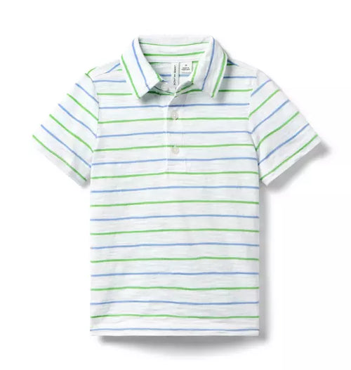 The Striped Slub Polo