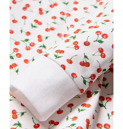 Kids Pima Snug Fit Pajama in Cherry Orchard