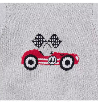 Baby Race Car Cardigan