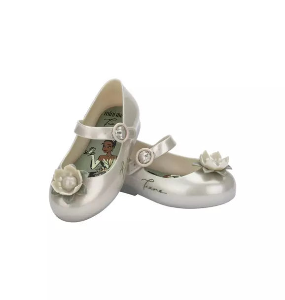 Toddler Sweet Love+Princess Mary Jane Ballet Flat in Metallic White