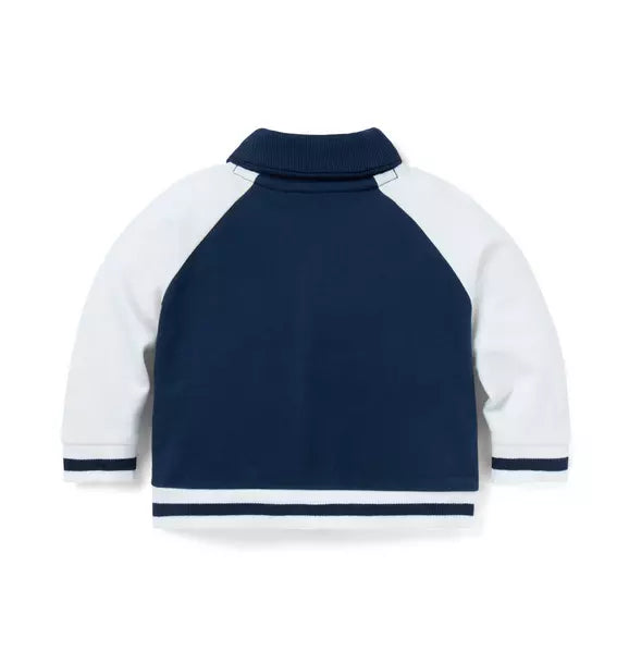 Baby Race Car Shawl Collar Cardigan