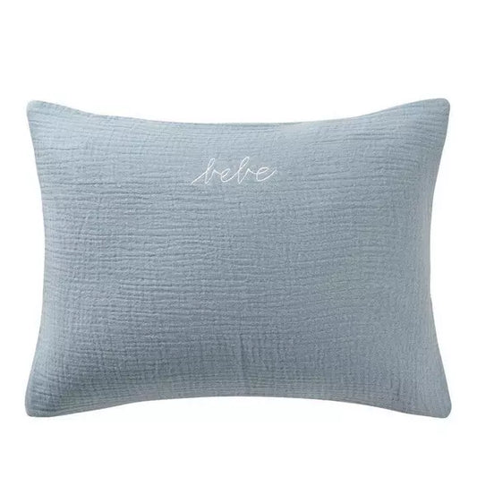 Gauze Linen Blue Bebe Sham