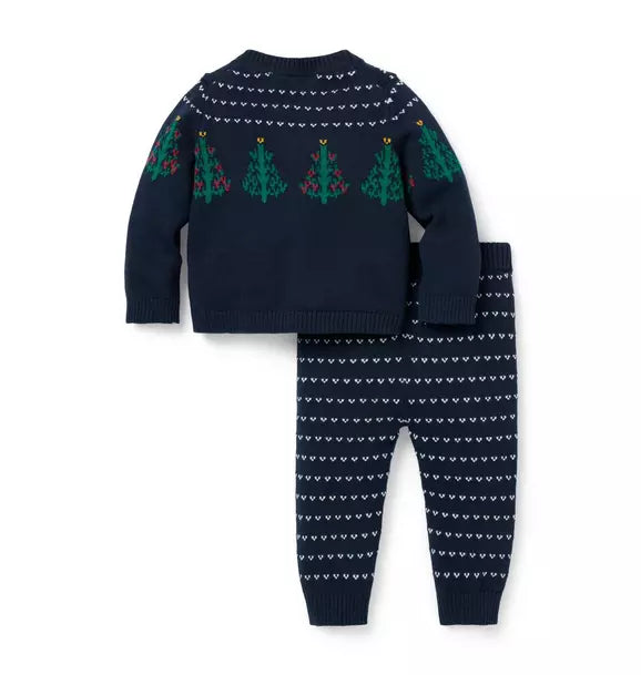 The Holiday Matching Baby Sweater Set