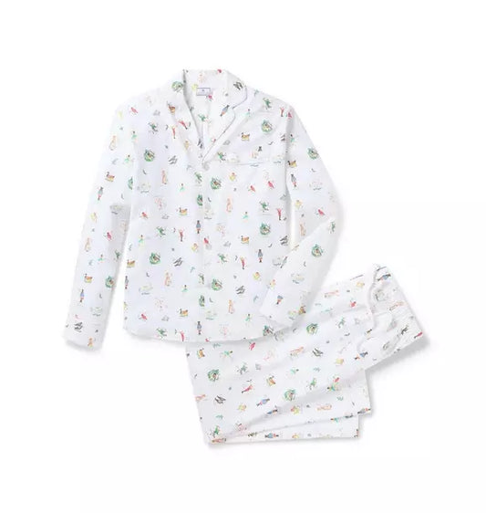 Men's Twill Pajama Set in 12 Days of Christmas