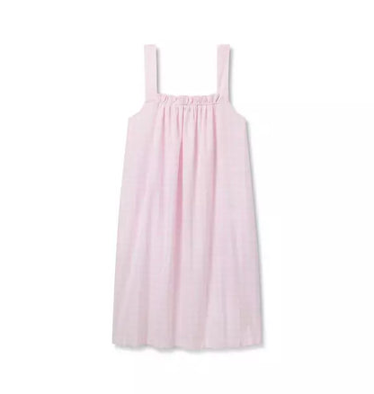 Women's Twill Annabelle Nightgown in Pink Gingham