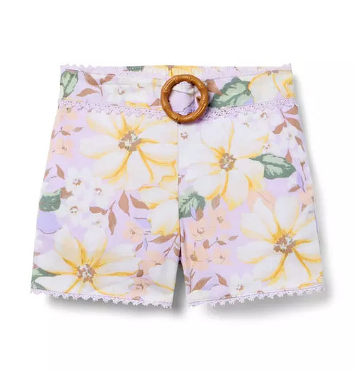 Floral Belt Short