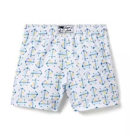 Recycled Anchor Swim Trunk