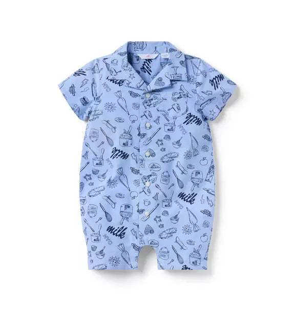Milk Bar x Janie and Jack Slice Of Style Baby Romper