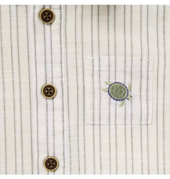 Baby Striped Sea Turtle Romper