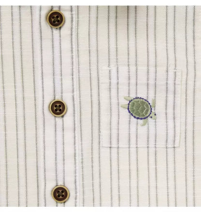 Baby Striped Sea Turtle Romper