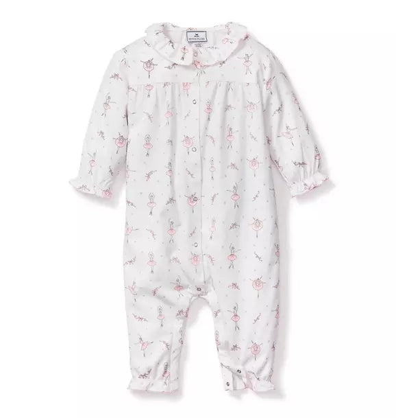 Baby's Flannel Madeline Romper in Sugar Plum Fairy