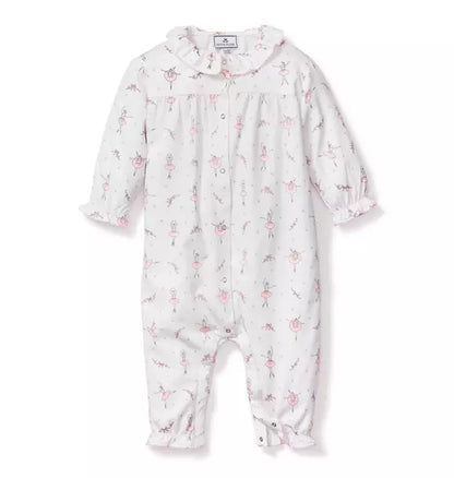 Baby's Flannel Madeline Romper in Sugar Plum Fairy