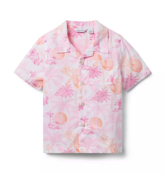 Serena Williams x Janie and Jack Toile Tour Cabana Shirt