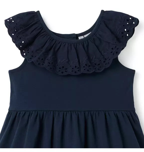Eyelet Ruffle Dress