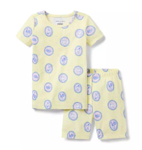 Good Night Short Pajama In Animal Portrait