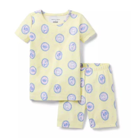 Good Night Short Pajama In Animal Portrait