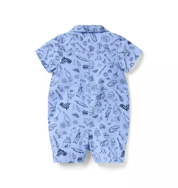 Milk Bar x Janie and Jack Slice Of Style Baby Romper
