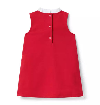 Lace Trim Ponte Dress