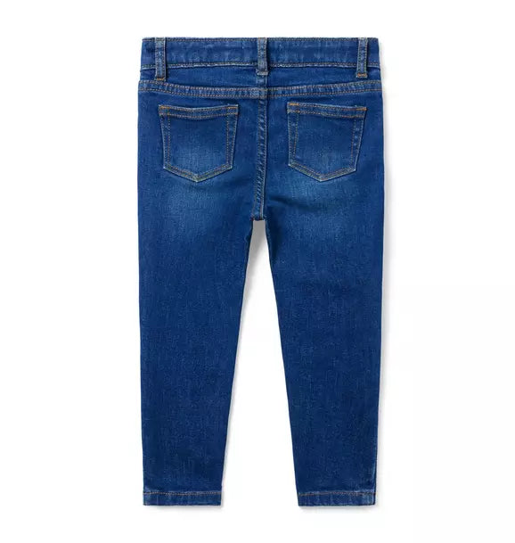 Skinny Jean In Ocean Faded Wash