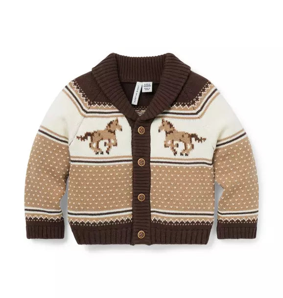 The Little Equestrian Baby Cardigan