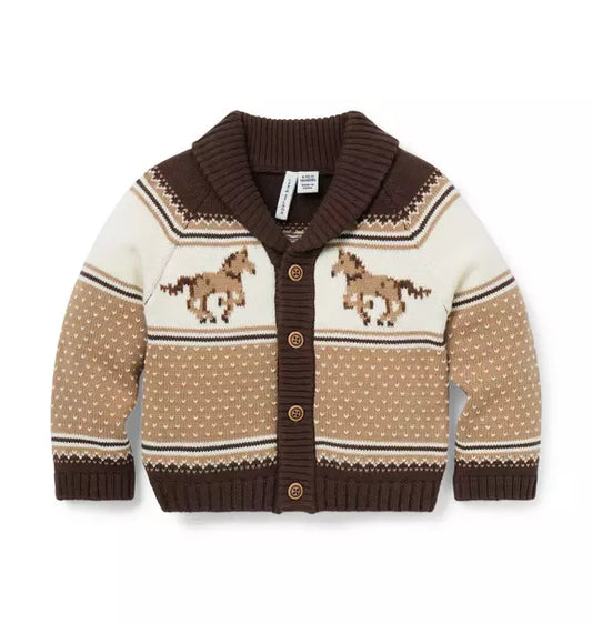 The Little Equestrian Baby Cardigan