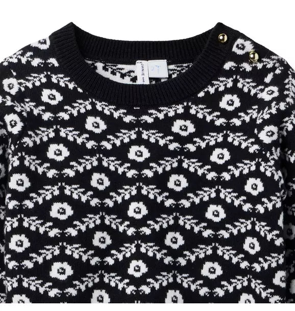 Floral Jacquard Sweater