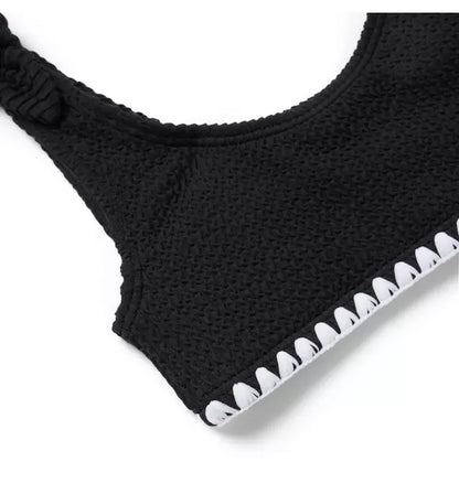 Recycled Textured 2-Piece Swimsuit