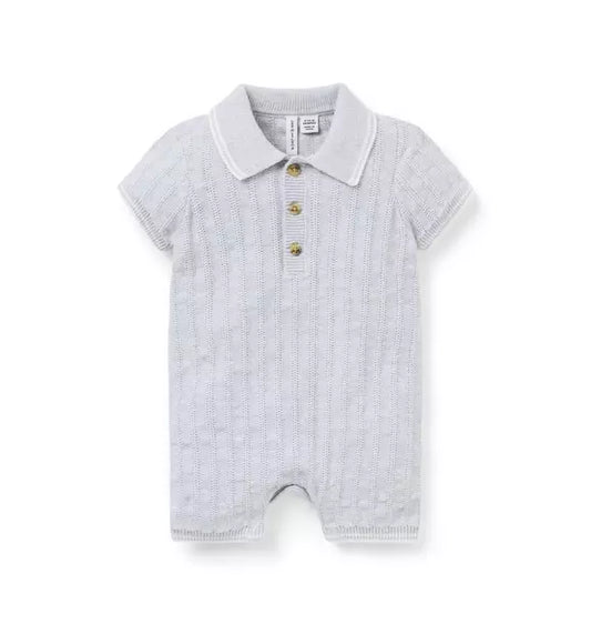 Baby Collared Knit Romper