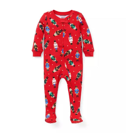 Baby Good Night Footed Pajama In Holiday Nutcracker