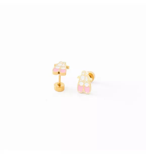 Ballet Slipper Stud Earrings