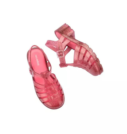 Possession Fisherman Jelly Heel in Glitter Pink