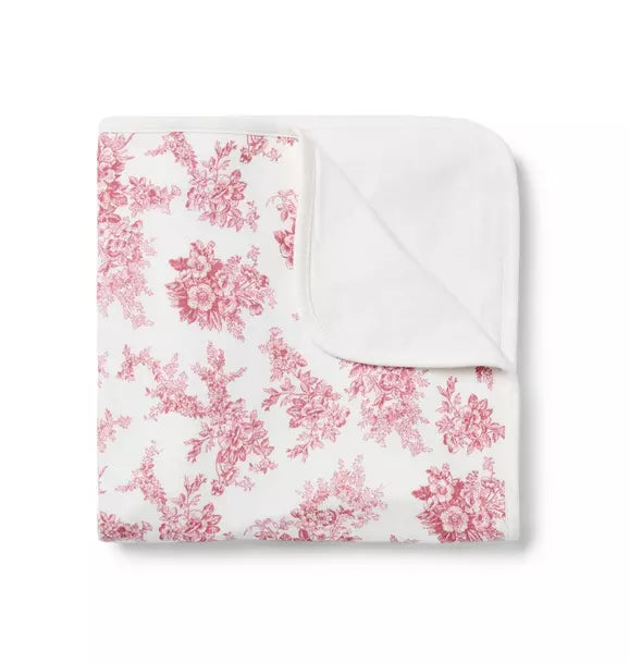 Baby Floral Toile Blanket
