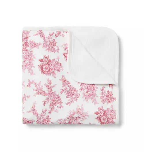 Baby Floral Toile Blanket