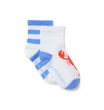 Baby Lobster And Stripe Sock 2-Pack