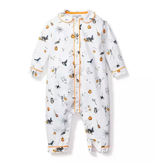 Baby's Twill Cambridge Romper in Trick or Treat